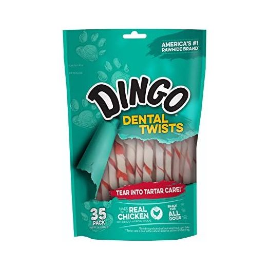 Dingo Dental Twists for Small and Medium Dogs, 35-Count