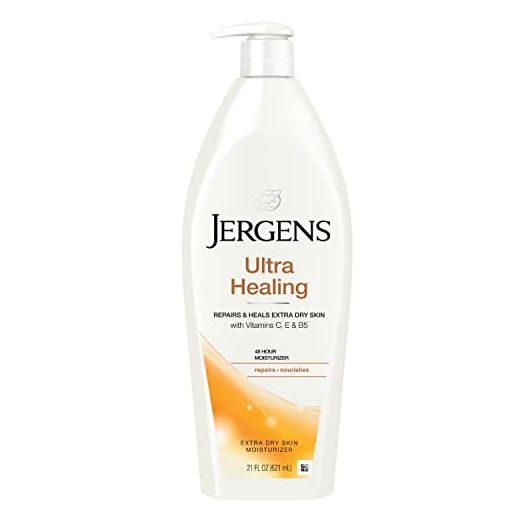 Jergens Ultra Healing Dry Skin Moisturizer, Body and Hand Lotion, for Absorption into Extra Dry Skin, 21 Ounce, with HYDRALUCENCE blend, Vitamins C, E, and B5