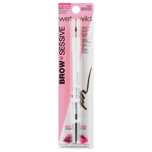 wet n wild Brow-sessive Eyebrow Pencil, Dark Brown, 0.02 oz