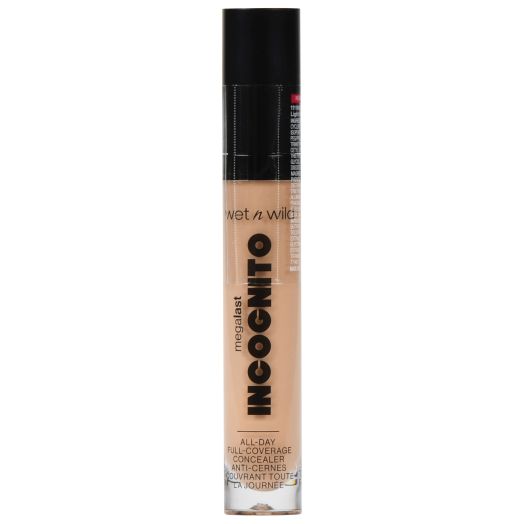 wet n wild Megalast Incognito Full Coverage Concealer, 16-Hour Wear, Light Medium, 0.18 oz