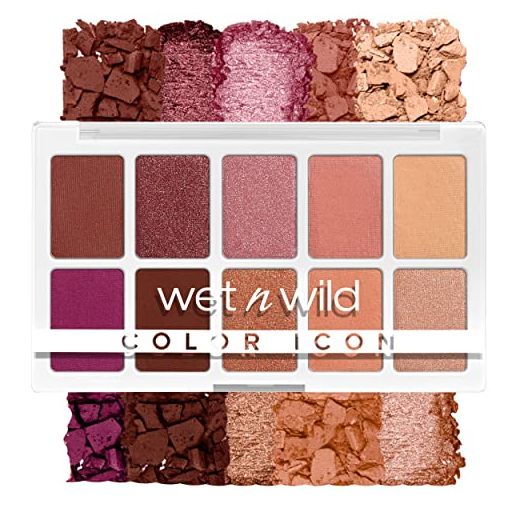 Wet n Wild Color Icon 10-Pan Eyeshadow Makeup Palette, Pink Heart & Sol