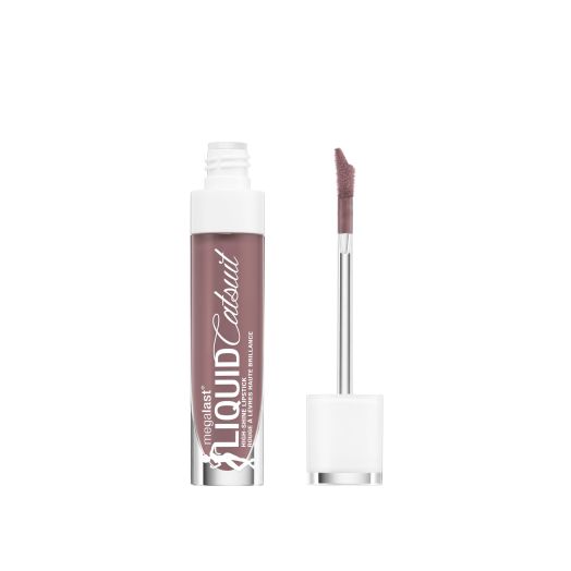 wet n wild MegaLast Liquid Catsuit High-Shine Lipstick, Mauve Over Girl