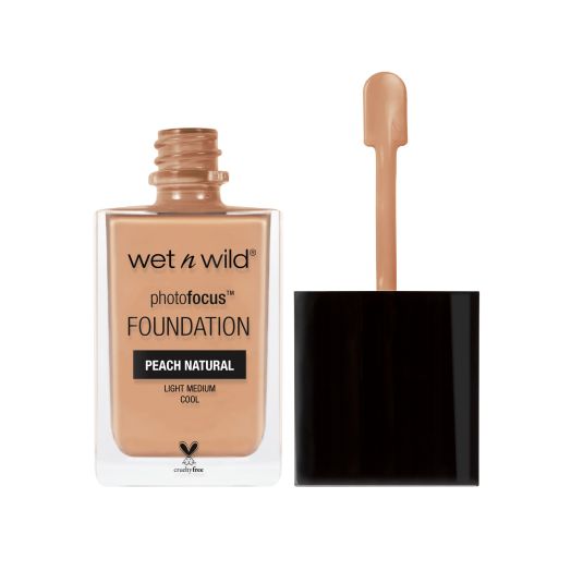 wet n wild Photo Focus Liquid Foundation, Light Medium, Matte, Peach Natural, 1 fl oz