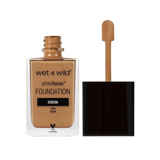 wet n wild Photo Focus Liquid Foundation, Dark, Matte, Cocoa, 1 fl oz