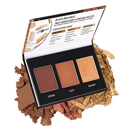 Black Radiance True Complexion Contour Palette, Medium to Dark, 0.38 Ounce