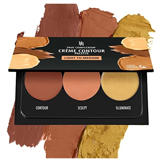 Black Radiance True Complexion Creme Contour Palette, Light to Medium, 7.5 Gram