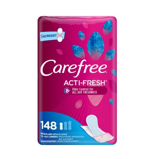 Carefree® Acti-Fresh Pantiliners Regular To-Go 148 ct