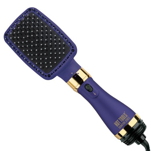 HOT TOOLS Signature Series One-Step Detachable Straight Dry Paddle Dryer, Purple Hair Dryer