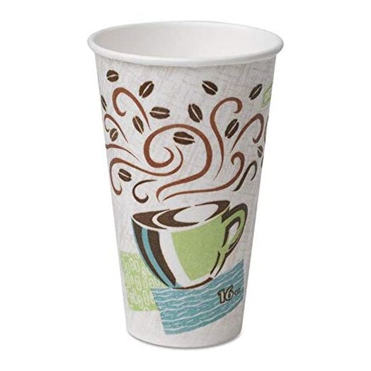 Dixie PerfecTouch Cups, 16oz, 50 Count, Coffee Dreams