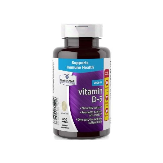 Member's Mark Vitamin D-3 2000 IU, 400 Ct