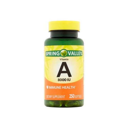 Spring Valley Vitamin A Softgels, 8000 IU, 250 Ct