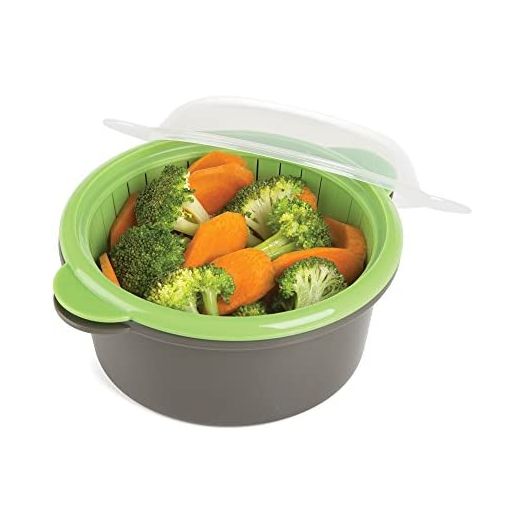 Progressive International Microwave Mini Steamer, Gray