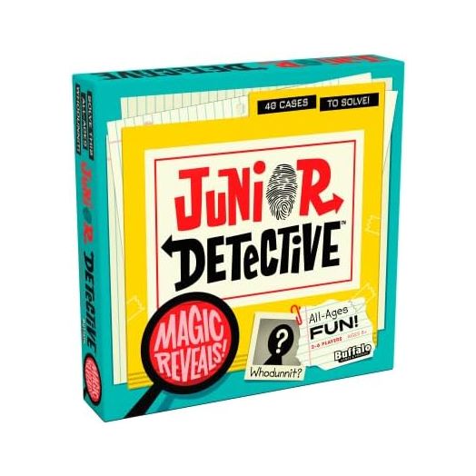 Buffalo Games - Junior Detective - Family Game Night Mystery - Multiple Case Files for Varied Playthroughs - Ages 8 and Up