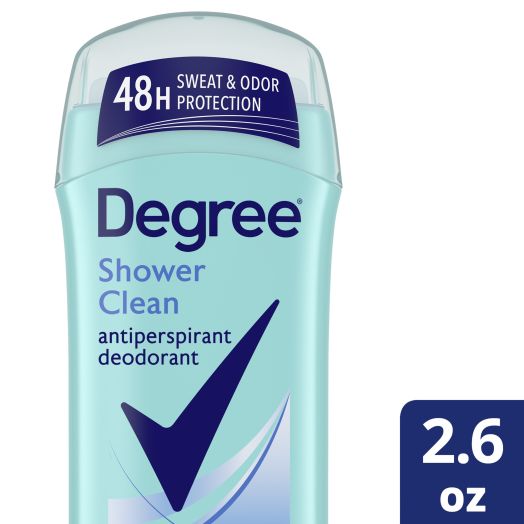 Degree Original Antiperspirant Deodorant Shower Clean Antiperspirant for Women 48-Hour Sweat & Odor Protection 2.6 oz
