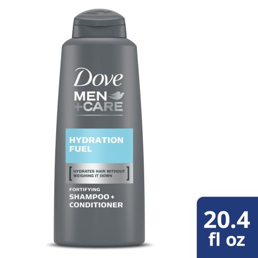 Dove Men+Care Hydration Fuel Moisturizing Thickening Shampoo Plus Conditioner, 20.4 fl oz
