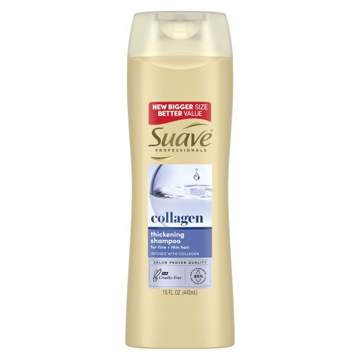 Suave Professionals Moisturizing Thickening Daily Shampoo with Collagen, 15 fl oz