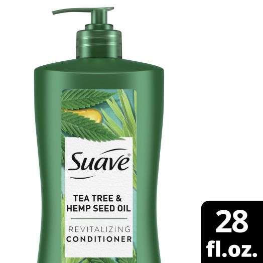 Suave Revitalizing Clarifying & Nourishing Daily Conditioner with Tea Tree, Hemp Seed Oil, 28 fl oz