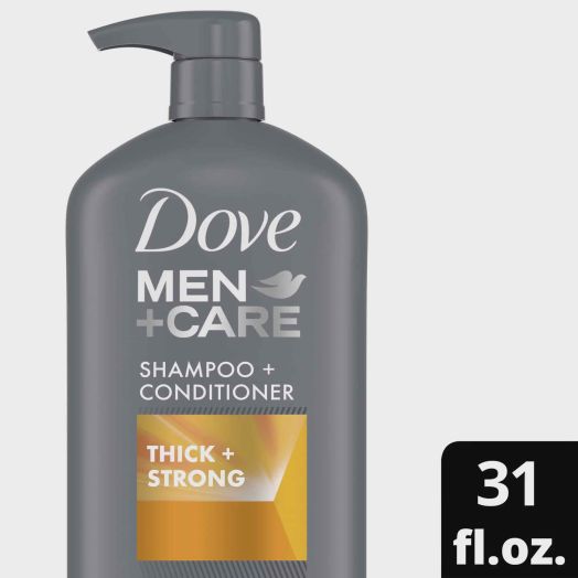 Dove Men+Care Thickening Shine Enhancing 2 in 1 Shampoo Plus Conditioner, 31 fl oz