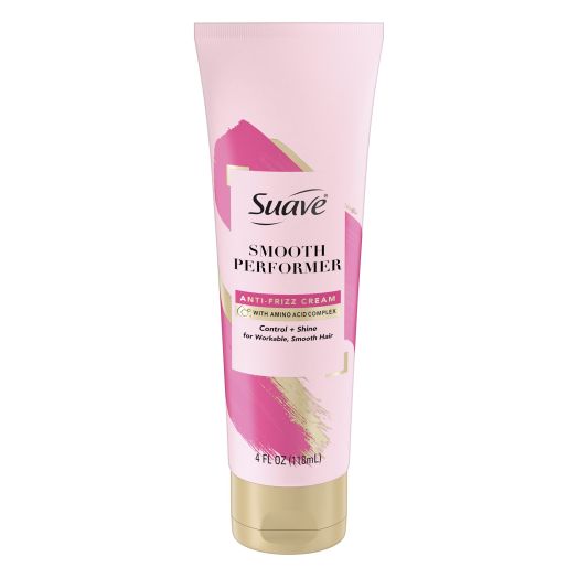 Suave Smooth Performer Frizz Control Shine Enhancing Hair Styling Cream, 4 fl oz