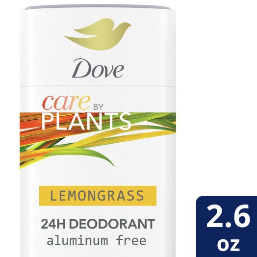 Dove Care by Plants Deodorant Stick for long-lasting deodorant protection Lemongrass aluminum free deodorant 2.6 oz