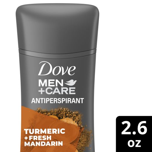 Dove Men+Care Antiperspirant Deodorant Turmeric & Fresh Mandarin Natural Inspired Deodorant for Men 2.6 oz