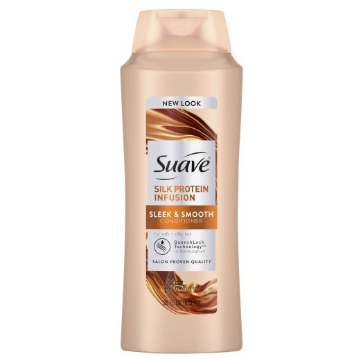 Suave Frizz Control Conditioner, Silk Protein Infusion Nourishing for Dry Hair, 28 oz