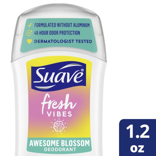 Suave Fresh Vibes Deodorant Stick Aluminum Free 48 Hour Deodorant Protection