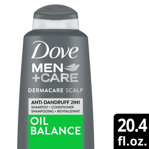 Dove Men+Care DermaCare Scalp Moisturizing 2 in 1 Shampoo Plus Conditioner with Hydrolock Complex, 20.4 fl oz