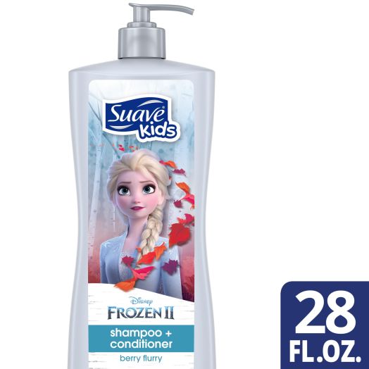 Suave Kids Scalp Care 2 in 1 Shampoo Plus Conditioner with Elsa Berry Flurry, 28 fl oz