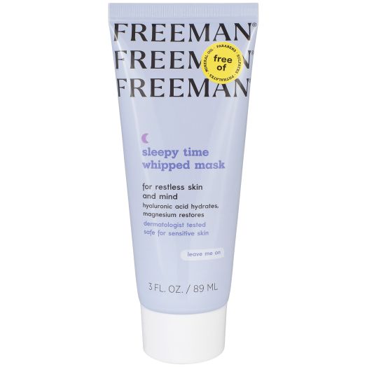 Freeman Sleepy Time Whipped Facial Mask, Skin Hydrating and Repairing, Hyaluronic Acid to Calm, 3 fl. oz./89 mL Tube