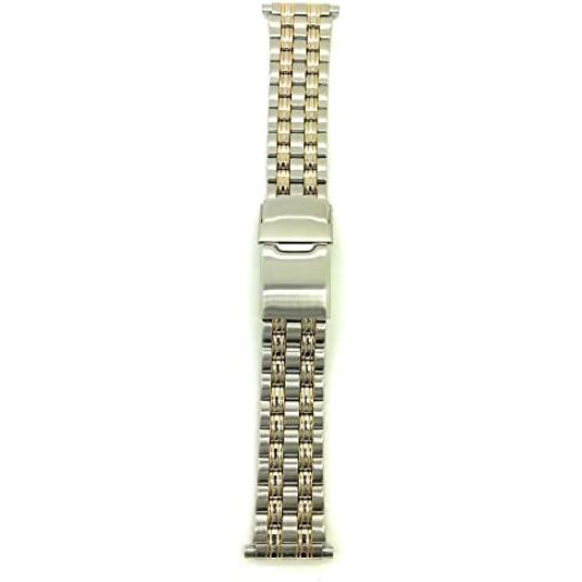 Speidel 1612 18mm 20mm 22mm Gold and Silver Stainless Steel Watch Band