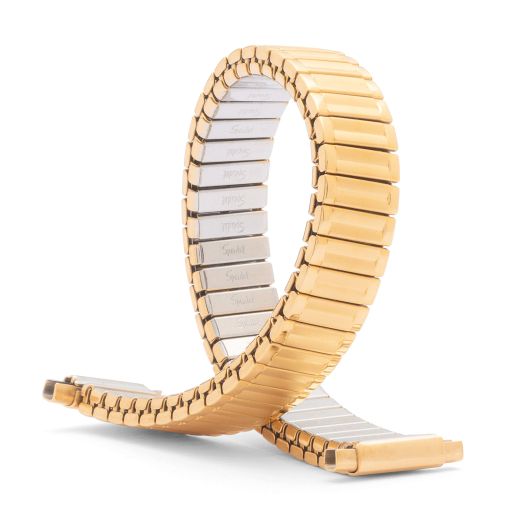 Speidel Ladies Twist-O-Flex Expansion Replacement Watch Band Dual Tone Straight End 10-14mm Extra Long