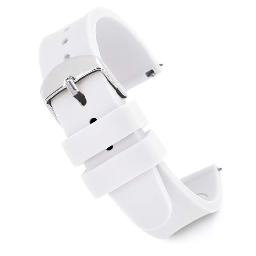 Speidel Replacement Scrub Silicone Watchband for Nurses, Doctors, Students in 18mm White