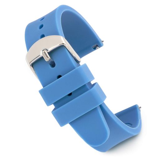 Speidel Replacement Scrub Silicone Watchband for Nurses, Doctors, Students in 18mm Blue