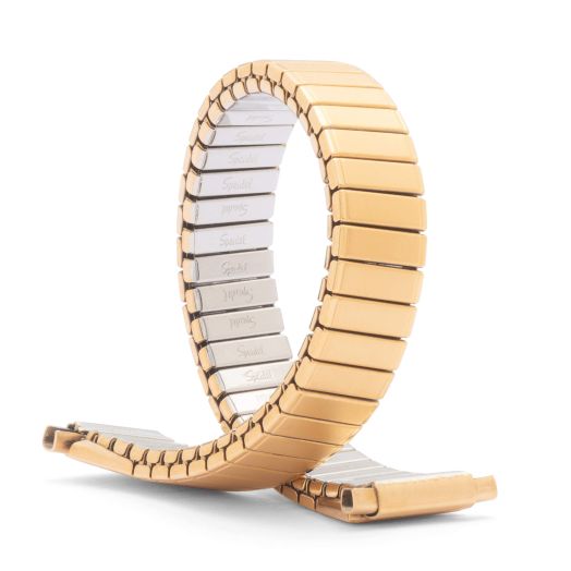 Speidel Ladies Twist-O-Flex Expansion Replacement Watch Band Gold Tone Straight End Tapered 11-14mm