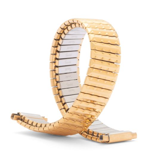 Speidel Ladies Twist-O-Flex Expansion Replacement Watch Band Gold Tone Straight End 10-14mm