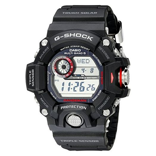 CASIO Men's GW-9400-1CR Master of G Stainless Steel Solar Watch