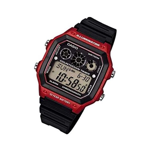 Casio Men's AE-1300WH-4AV Referee Timer Watch