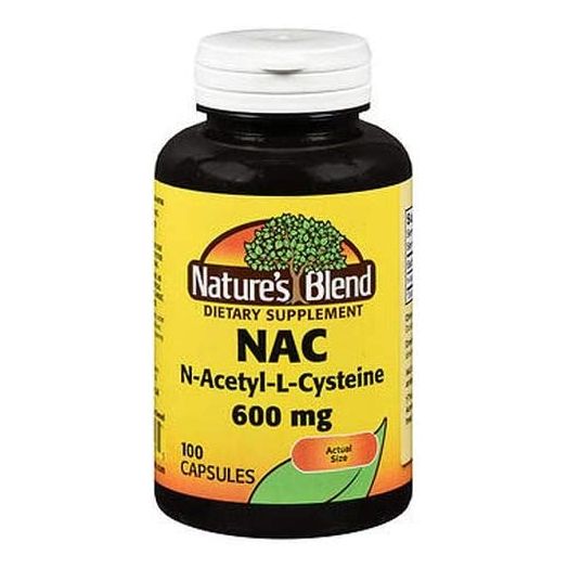 Nature's Blend NAC (N-Acetyl-L-Cysteine) 600 mg 100 Capsules