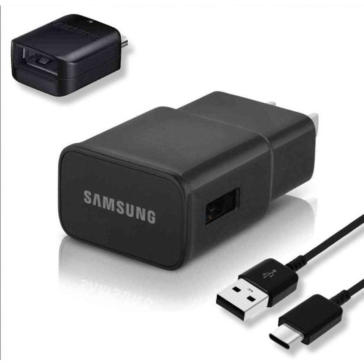 Fast Charger with USB Type C 6.6FT (2m) Cable & OTG Adapter for Samsung Galaxy S9/S9 Plus/S8/S8 Plus/S10/S10e/S10 Plus/Note 8/Note 9/A02/A21/A31/A41/A42 5G/A60/A8/A60/A8s/A51 5G UW