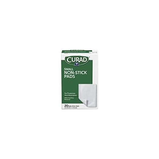 Curad Non-Stick Pads, 2 X 3 Inch(5.1 x 7.6 cm), 20 Count