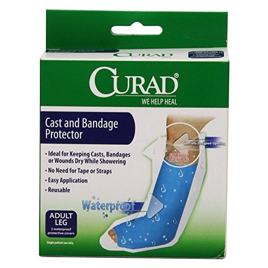Curad CUR200ALL Cast Protector Adult Leg, 2 Count