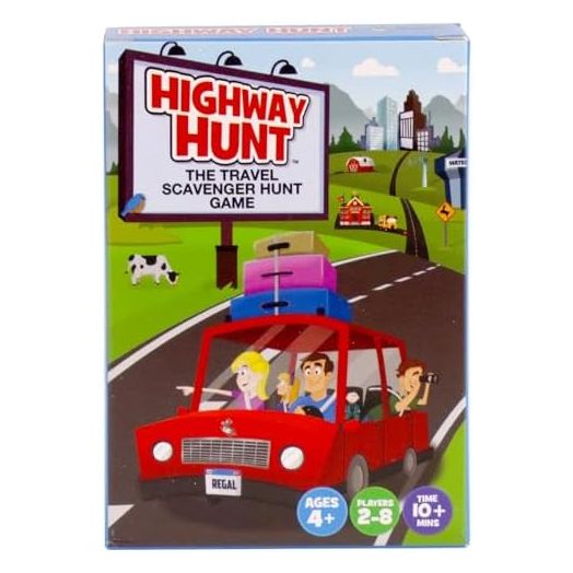 Regal Games Travel Outdoor Scavenger Hunt Games for Kids Ages 4, 5, 6, 7, 8, 9, 10, 11, 12 - Outdoor & Nature Family Hunt Games for Road Trips - 2-8 Players - 54 Scavenger Hunt Cards