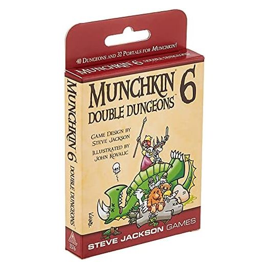 Steve Jackson Games Munchkin 6, Double Dungeons Card Game Expansion, 112-Card Expansion