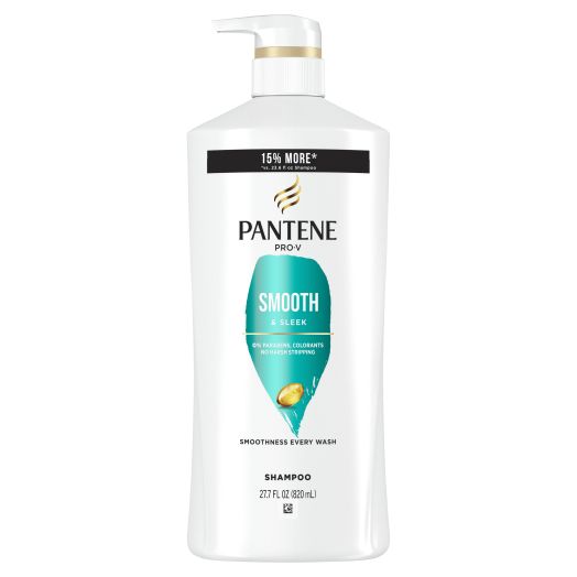 Pantene Pro-V Smooth and Sleek Shampoo, 27.7 oz/820mL
