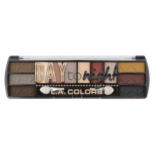 L.A. COLORS Day To Night 12 Color Eyeshadow, Sundown, 0.28 fl oz