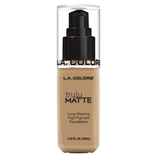L.A. COLORS Truly Matte Foundation, Soft Beige, 1.35 Fl. Oz.