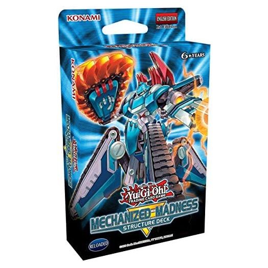 Yu-Gi-Oh! Trading Cards: Mechanized Madness Structure Deck- 42 Cards Total | 3 Super Rares, 2 Ultra Rares, 1 Double Sided Deluxe Game Mat Dueling Guide, Multicolor (083717848868)