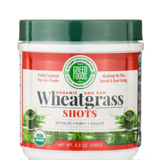 Green Foods Organic and Raw Wheatgrass Shots - 5.3 oz (150 Grams)