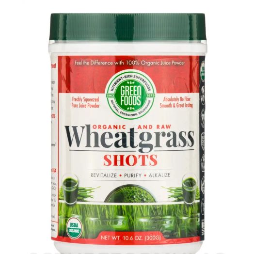 Green Foods Organic and Raw Wheatgrass Shots - 10.6 oz (300 Grams)